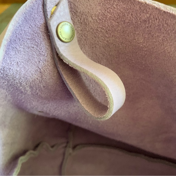 Portland Leather Goods RARE UNICORN Wisteria Lavender Classic Large Tote Bag - Picture 8 of 11